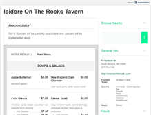 Tablet Screenshot of isidoreontherocks.com